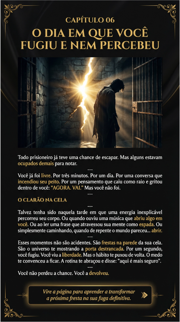 Capítulo 06 — O Dia Em Que Você Fugiu